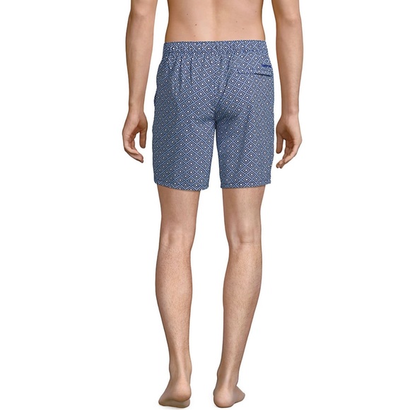 Lands End Men's Lined 7" Hybrid Swim Shorts - Picture 3 of 6